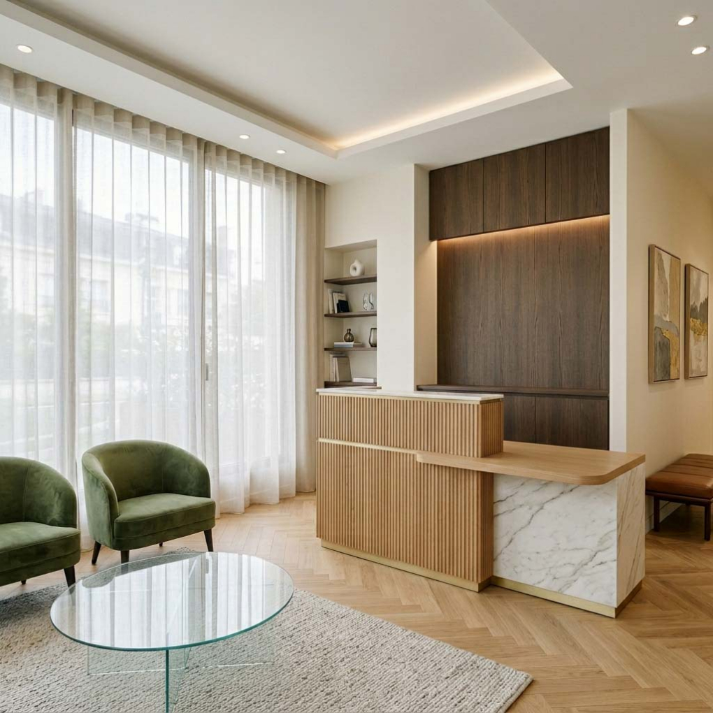 Création d'un cabinet médical ergonomiques à Paris