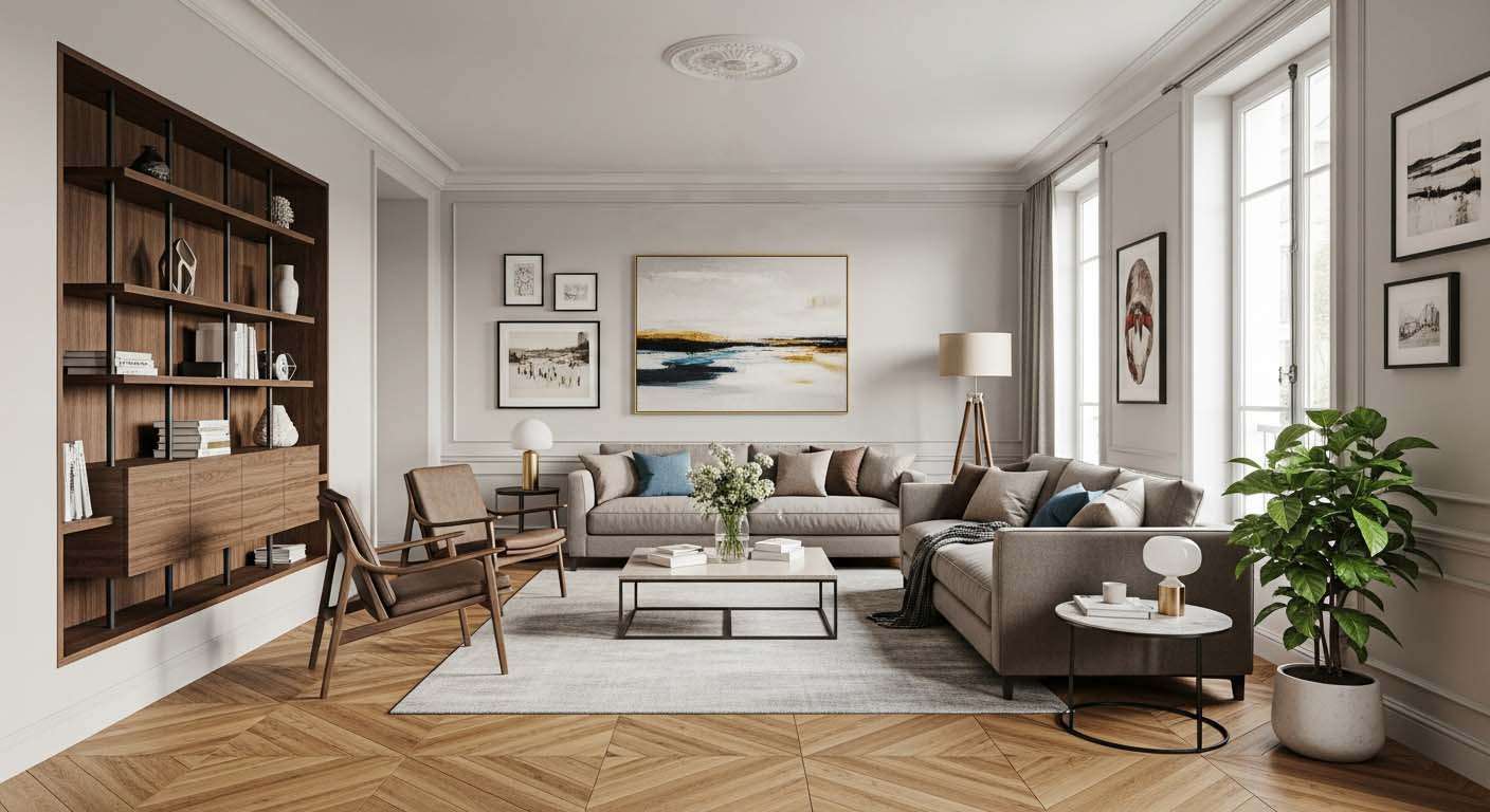 Projet d'architecture d'intérieur livré à Versailles