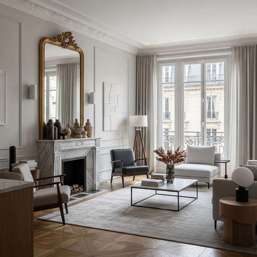 Cuisine d'un appartement rénové à Versailles quartier Notre Dame