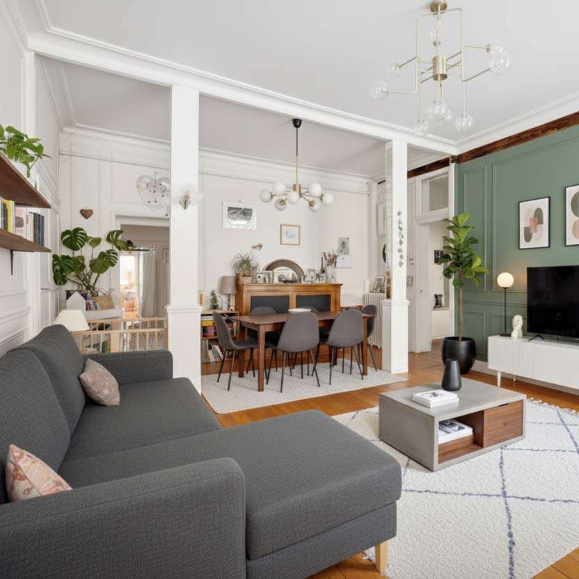 Cuisine d'un appartement rénové à Versailles quartier Notre Dame