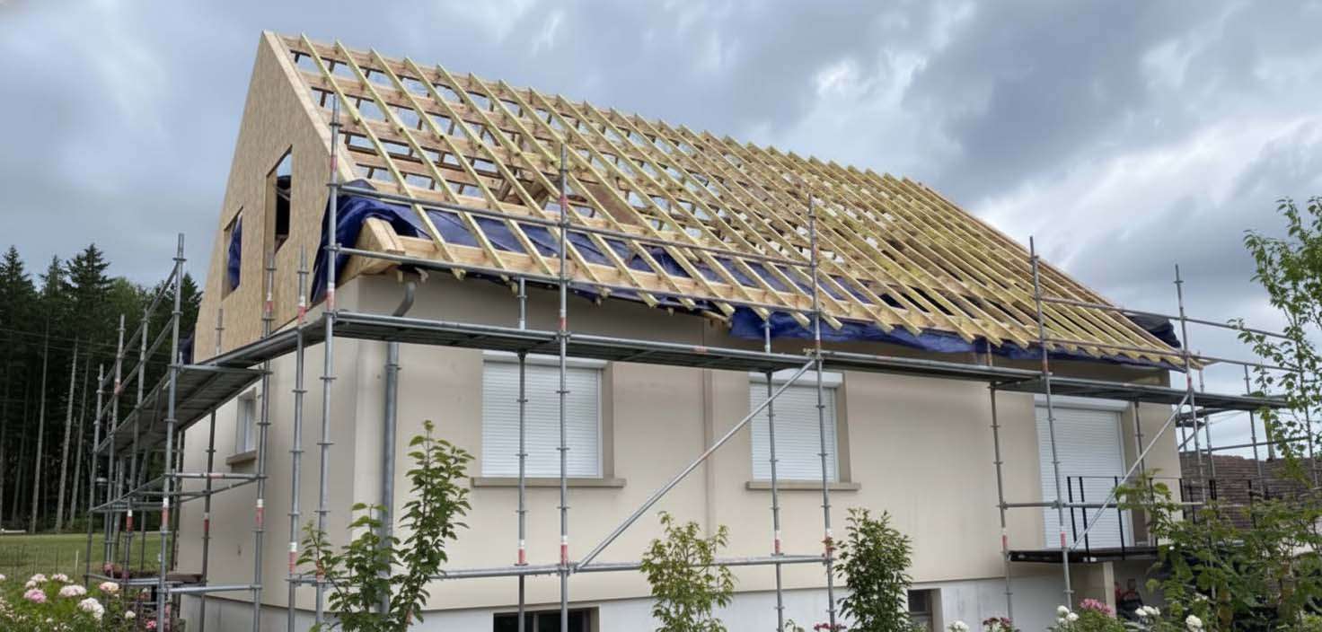 Maison en cour de surélévation dans les Yvelines