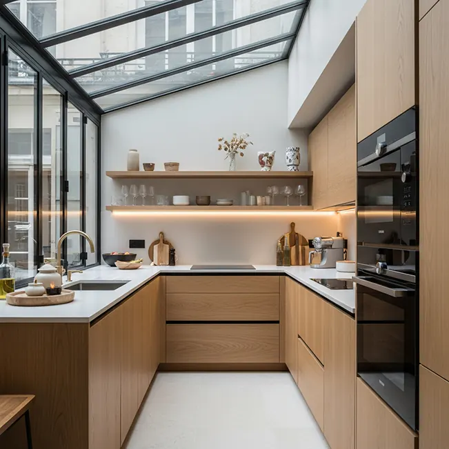 Architecture d'intérieur et aménagement sur-mesure d'un appartement atypique à Versailles