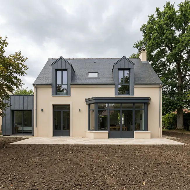Rénovation, création de lucarnes et extension à Marly-le-Roi