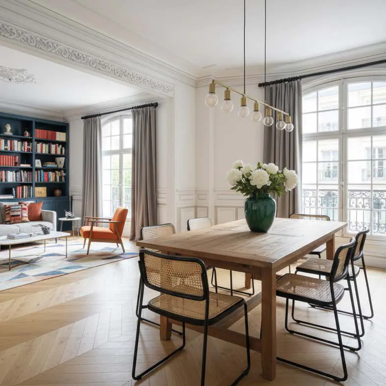 Architecture d'intérieur et rénovation d'un bel appartement à Versailles